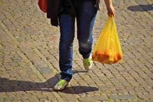 plastic bag used for shopping